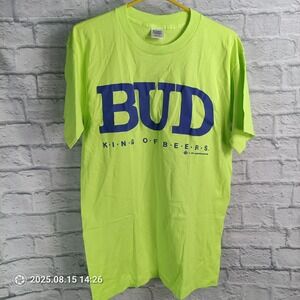 Vintage Budweiser Shirt Mens Large Promo Stony Creek King Of Beers 90s